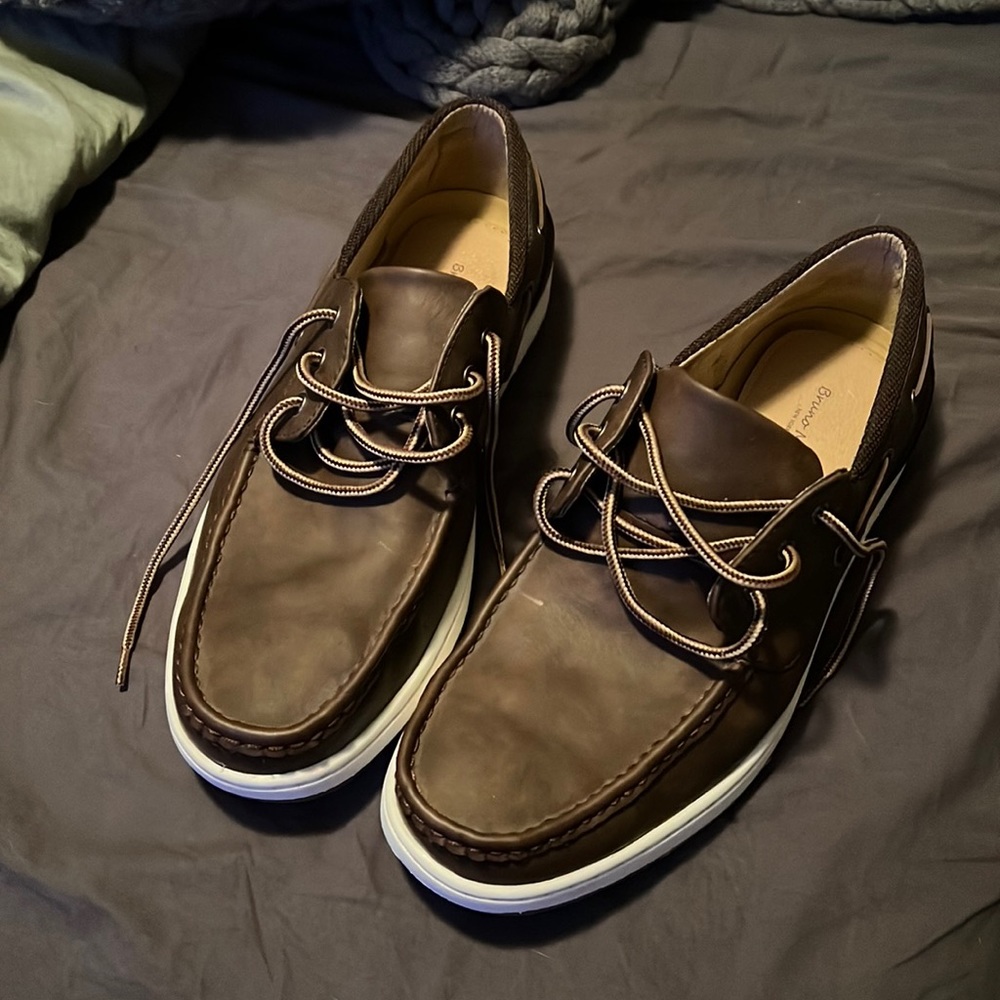 Bruno Marc leather Boat shoes